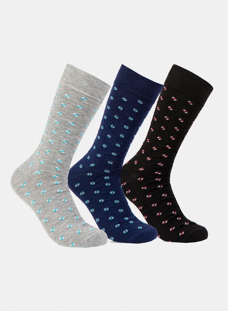 Odds Men's  Pack of 3 Classic Patterned Socks - Image 1